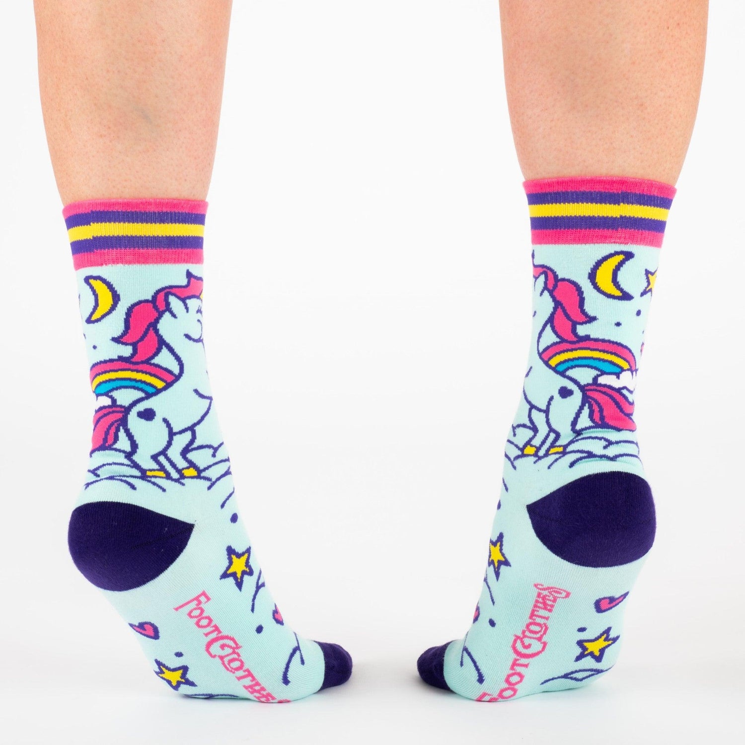 Cute Unicorn Crew Socks from FootClothes
