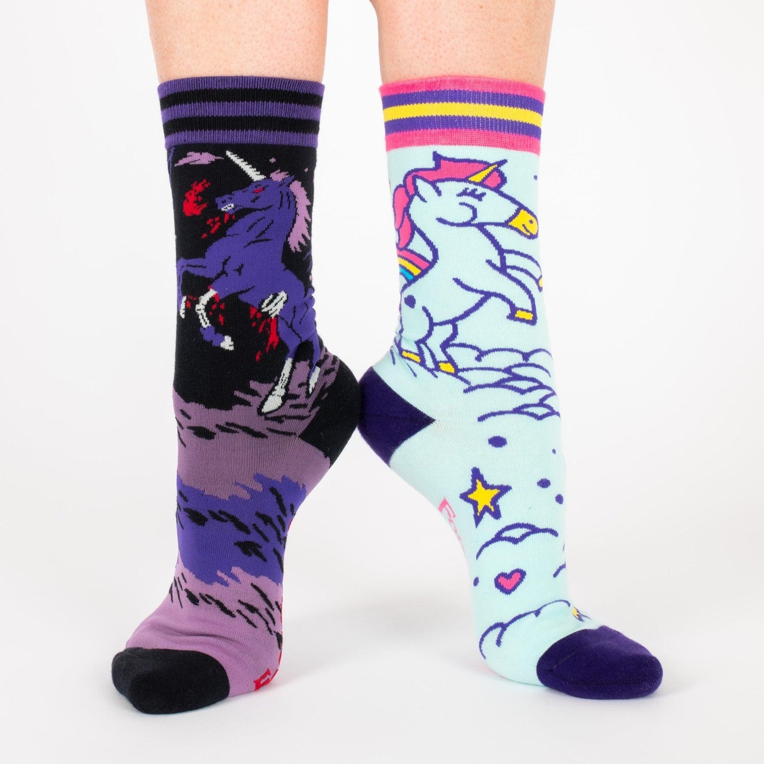 Cute Unicorn Crew Socks from FootClothes