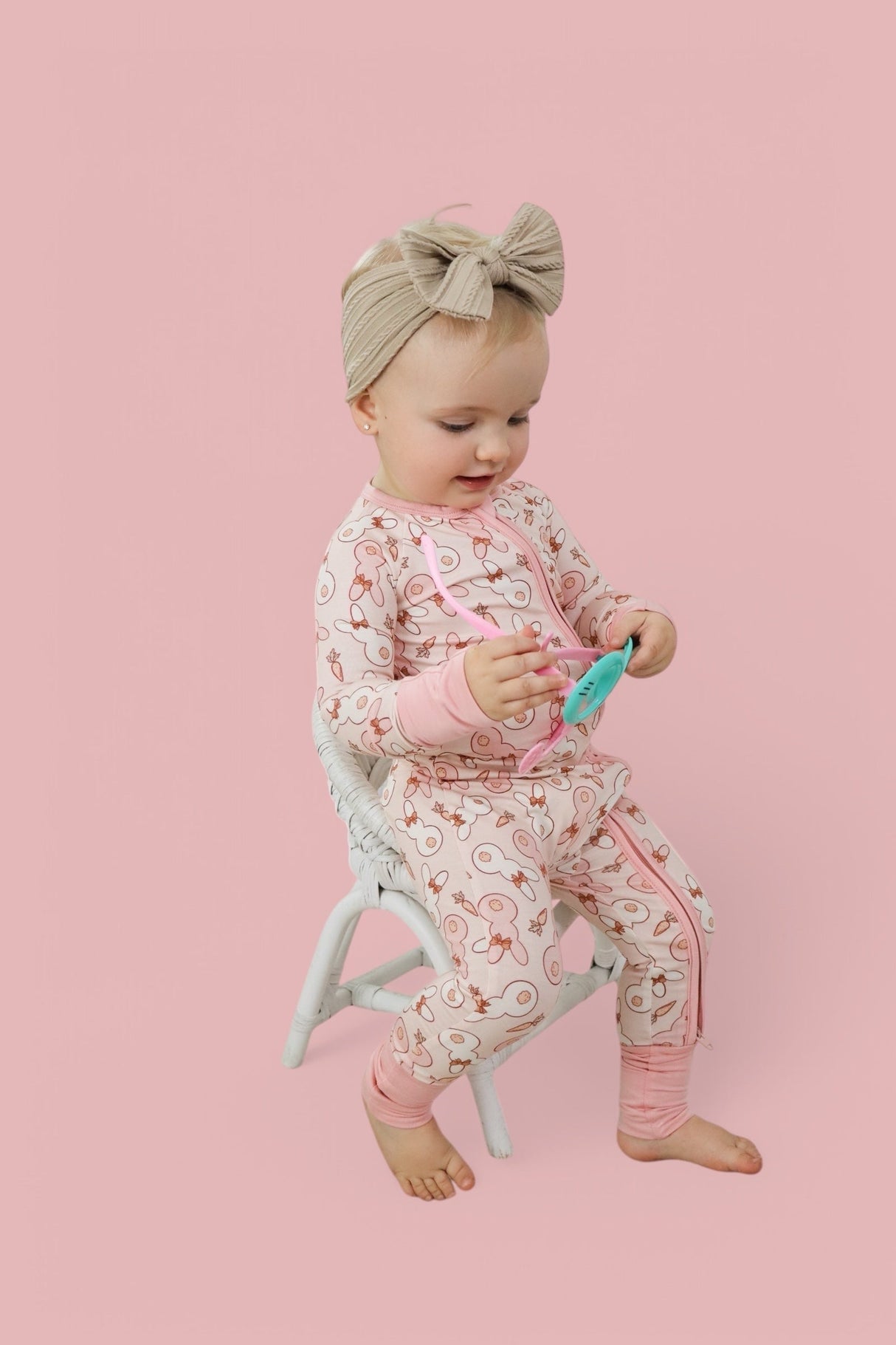 BUNNIES AND BOWS DREAM ROMPER from DREAM BIG LITTLE CO