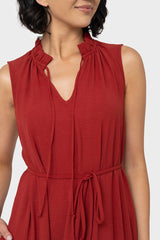Sienna Sleeveless Tie Neck Midi Dress from Gibsonlook