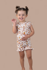FLOWERS AND BOOTS DREAM RUFFLE SHORT SET from DREAM BIG LITTLE CO
