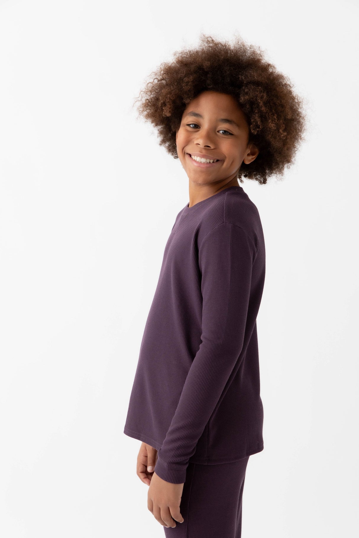 Children's Bamboo Waffle Knit Base Layer Set from Cozy Earth