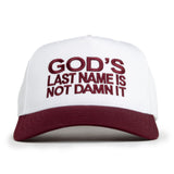 Gods Last Name Hat From Visibly Toxic