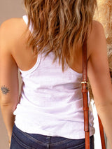 American Flag Print Graphic Sunglasses White Tank Top From MsDressly