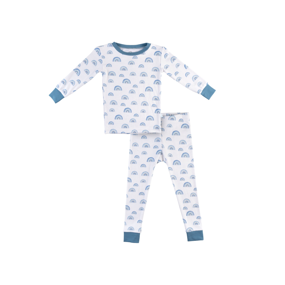 Toddler/Kids Bamboo Pajamas - Blue Rainbow From Dreamland Baby
