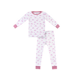 Toddler/Kids Bamboo Pajamas - Pink Rainbow From Dreamland Baby