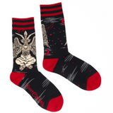 Evil AF Baphomet Crew Socks from FootClothes