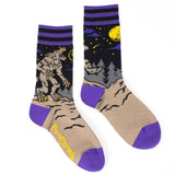 Evil AF Werewolf Crew Socks from FootClothes