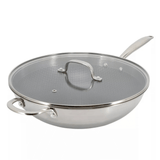 Better Chef 12.5-Inch 3-Ply Stainless Steel Nonstick Wok with Lid from Jupiter Gear Home