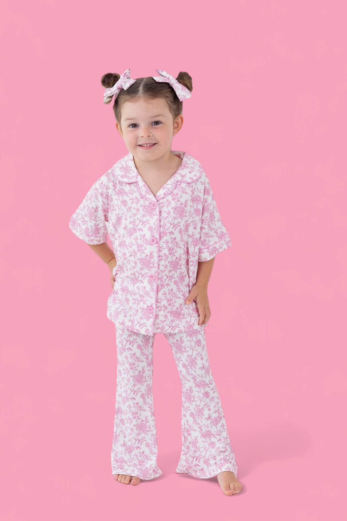 ROSEWOOD TOILE DREAM GIRL'S FLARE SET from DREAM BIG LITTLE CO