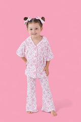 ROSEWOOD TOILE DREAM GIRL'S FLARE SET from DREAM BIG LITTLE CO