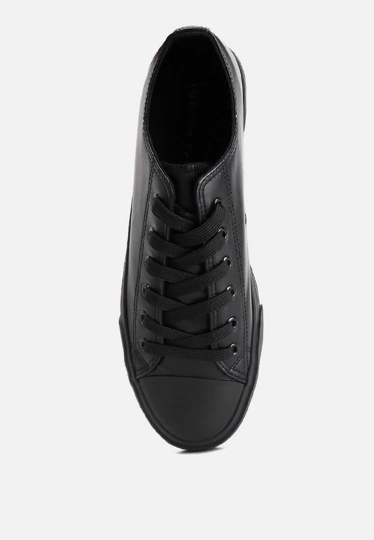 Lace Up Basic Sneakers from London Rag International