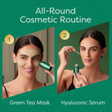 Aesta Green Tea Mask Stick + Hyaluronic Acid Serum for Face Treatment | Gradual Blackhead Remover | Pore-Cleaning, Detoxifying Face Mask, Skin Care Face Serum w/ Anti Aging and Anti Wrinkle Effects from REATHLETE