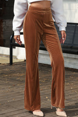Charli High Waist Flare Corduroy Pants From Threaded Pear