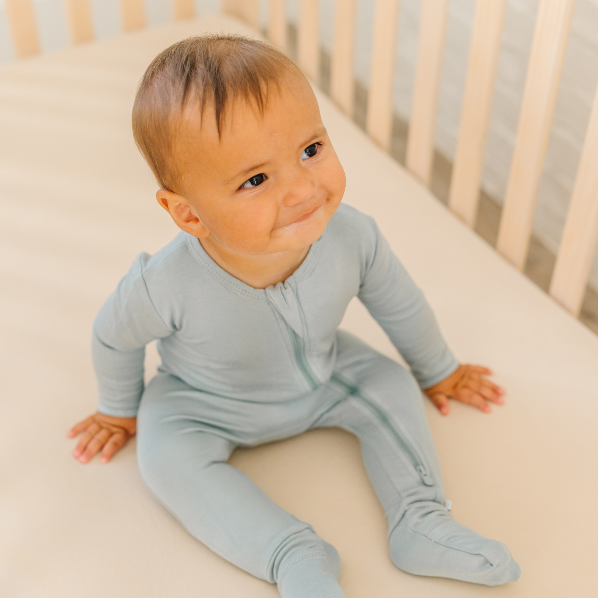 Baby Bamboo Pajamas w/ DreamCuffs® From Dreamland Baby