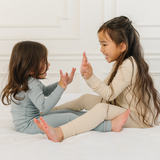 Toddler/Kids Bamboo Pajamas - Slate From Dreamland Baby