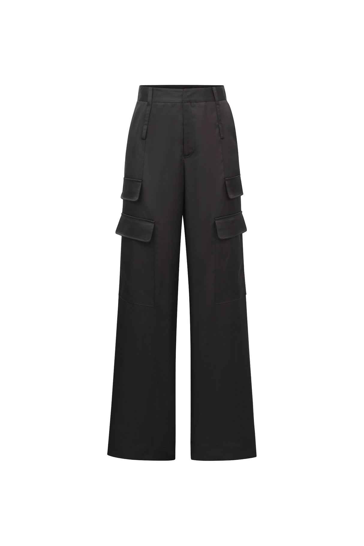 Milan Satin Cargo Pant - Black From Noli Yoga