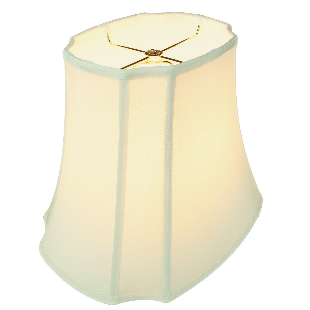French Oval Piped Egg Shell Lamp From 12"W x 12"H LampsUSA