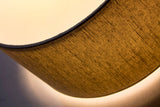 Textured 14"W x 7"H Oatmeal Hardback Drum Lampshade From LampsUSA
