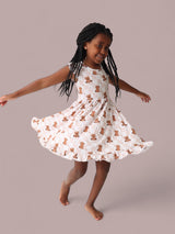 COZY BEAR DREAM RUFFLE DRESS from DREAM BIG LITTLE CO