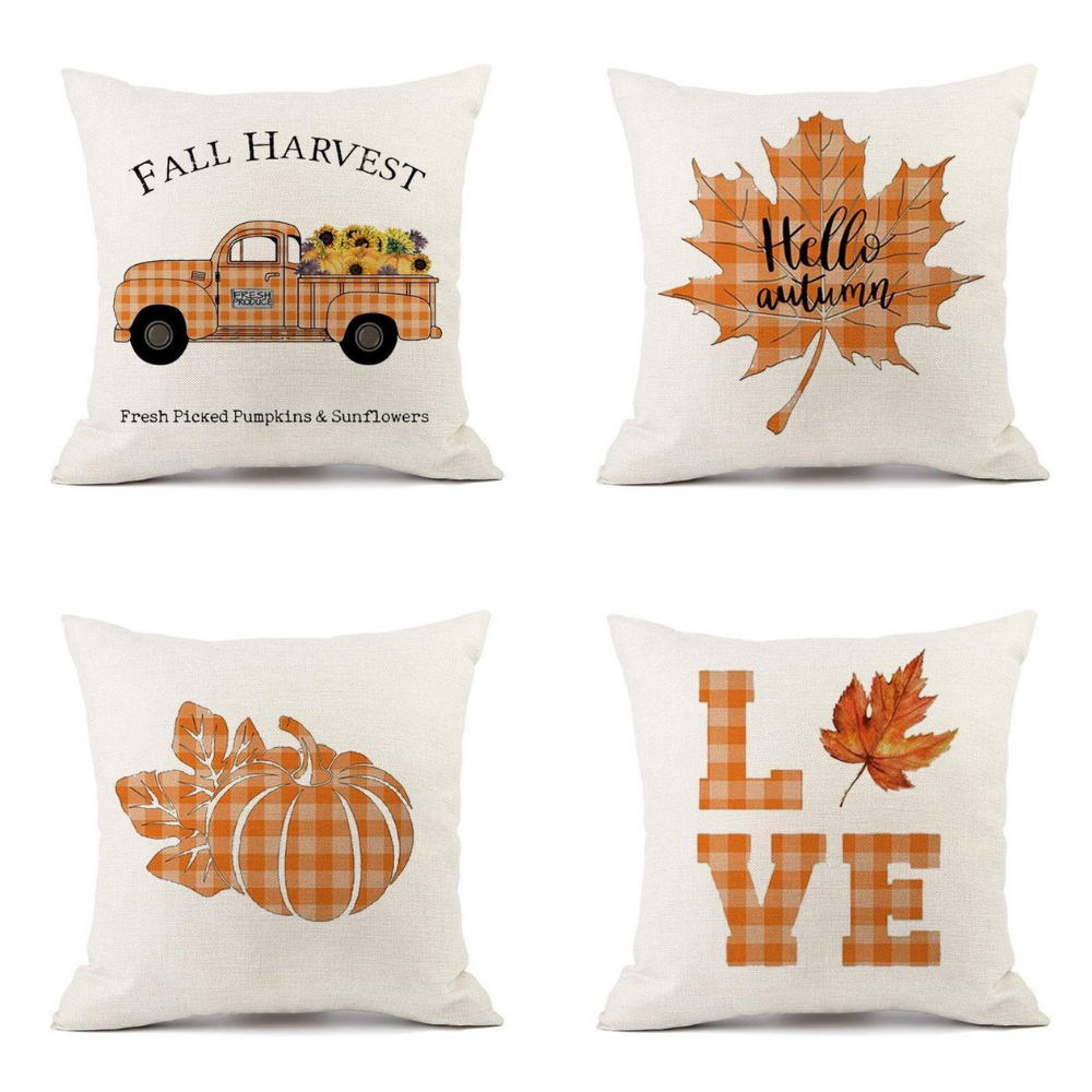Fall Plaid Cushion Covers from Moderny
