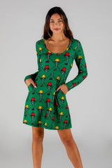 The Fragile | Leg Lamp Christmas Skater Dress from Shinesty