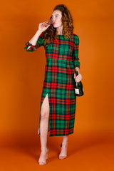 The Lincoln Log Love Lady | Midi Christmas Dress from Shinesty