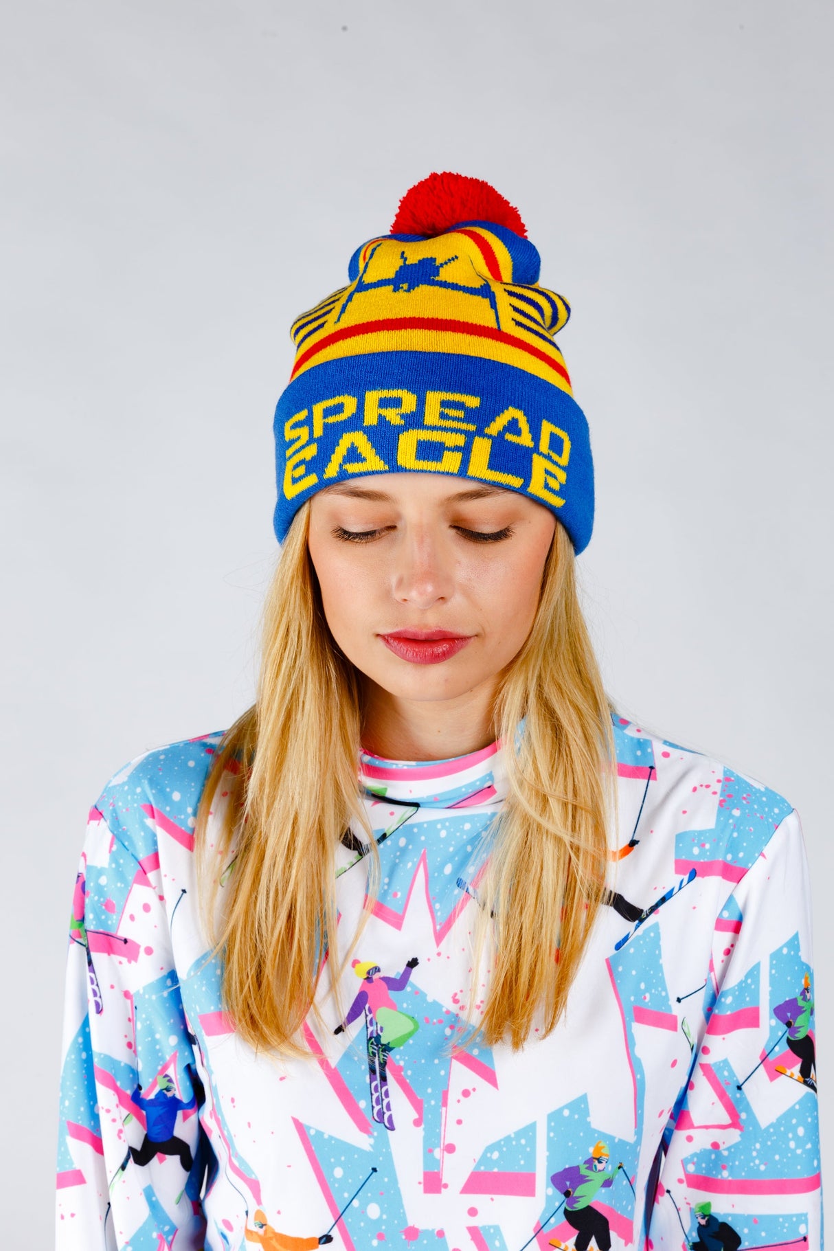 The Spread Eagle | Retro Ski Beanie from Shinesty