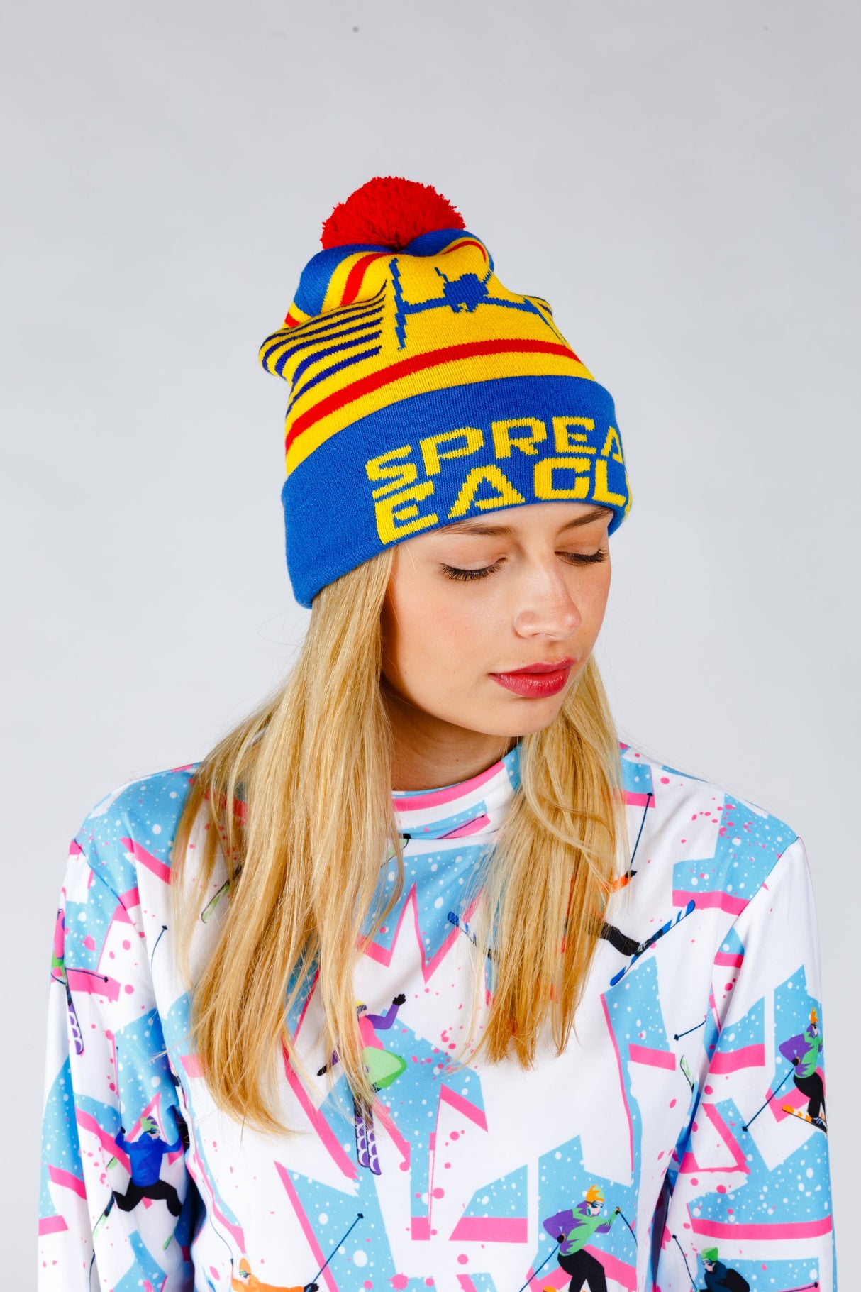 The Spread Eagle | Retro Ski Beanie from Shinesty
