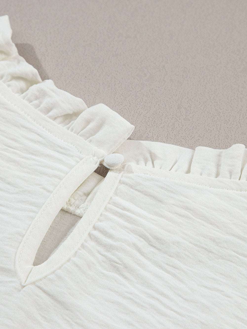 Alluring White Ruffle Blouse from MsDressly