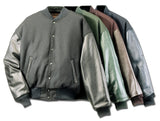 REED Men's Premium Varsity Leather/Wool Jacket Made in USA from Reed Leather