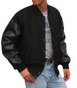 REED Men's Premium Varsity Leather/Wool Jacket Made in USA from Reed Leather