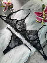 Elegant Essence Embroidery Lingerie Set From Hello.LA.Girl