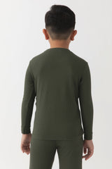 Children's Bamboo Waffle Knit Base Layer Set from Cozy Earth