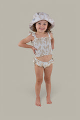 SANDY SHORES DREAM SMOCKED TWO PIECE SWIM SUIT from DREAM BIG LITTLE CO