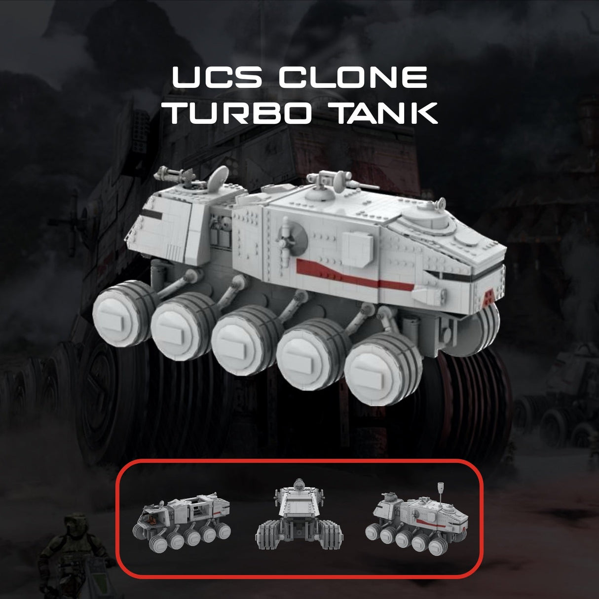 12306: UCS TURBO TANK HAVw A6 JUGGERNAUT TANK from REPUBLICBRICKS