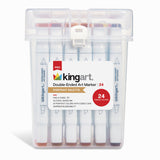 Double-Ended Alcohol Markers 24 Portrait Colors from KINGART