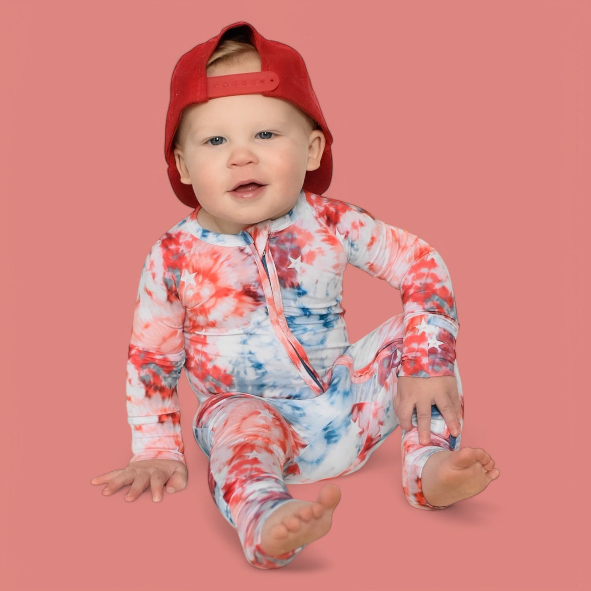 STARRY TIE DYE DREAM ROMPER from DREAM BIG LITTLE CO