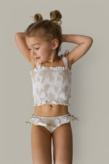 SANDY SHORES DREAM SMOCKED TWO PIECE SWIM SUIT from DREAM BIG LITTLE CO