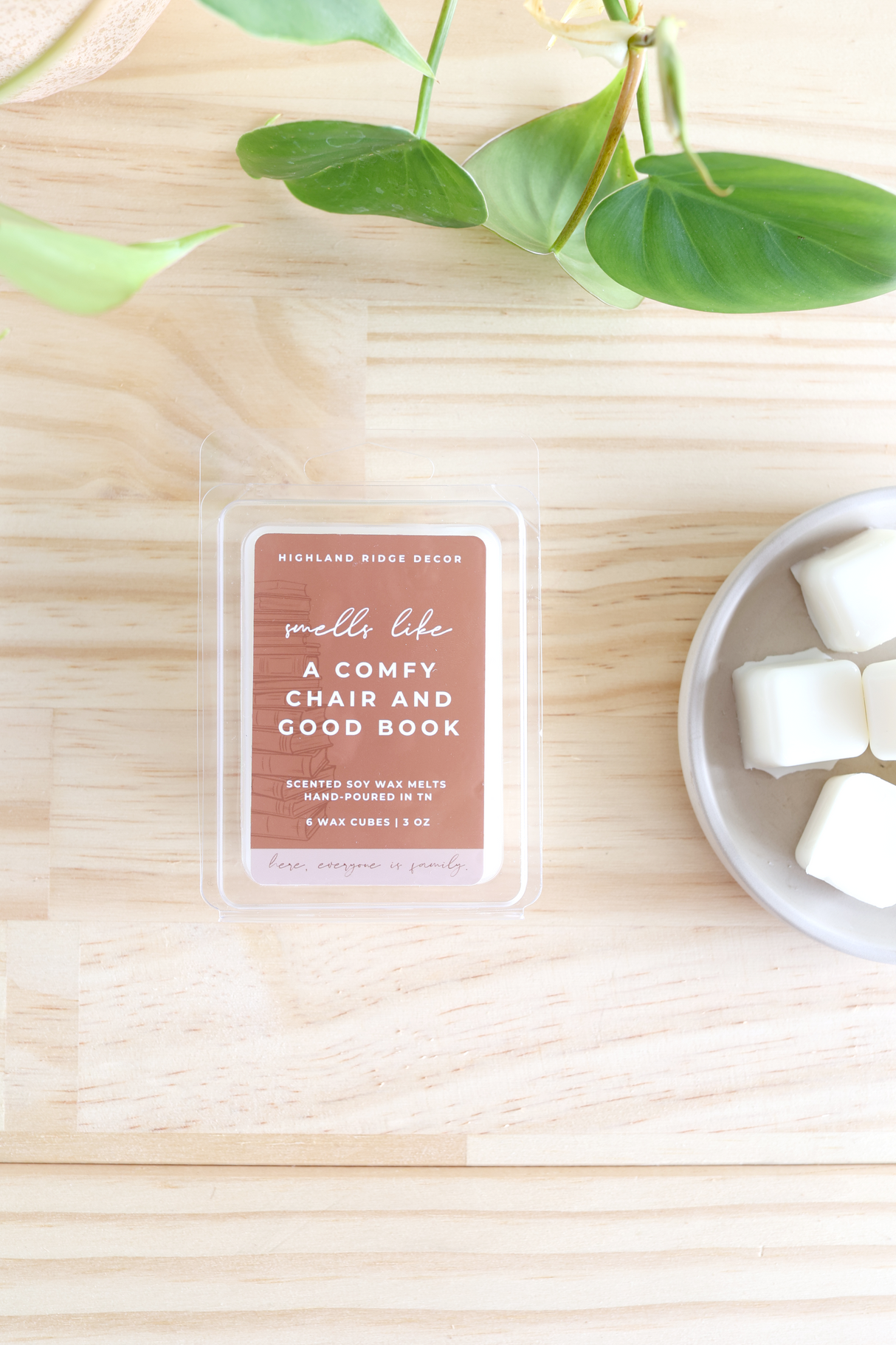 A Good Book and Comfy Chair Wax Melt from Jubilee Trading Company