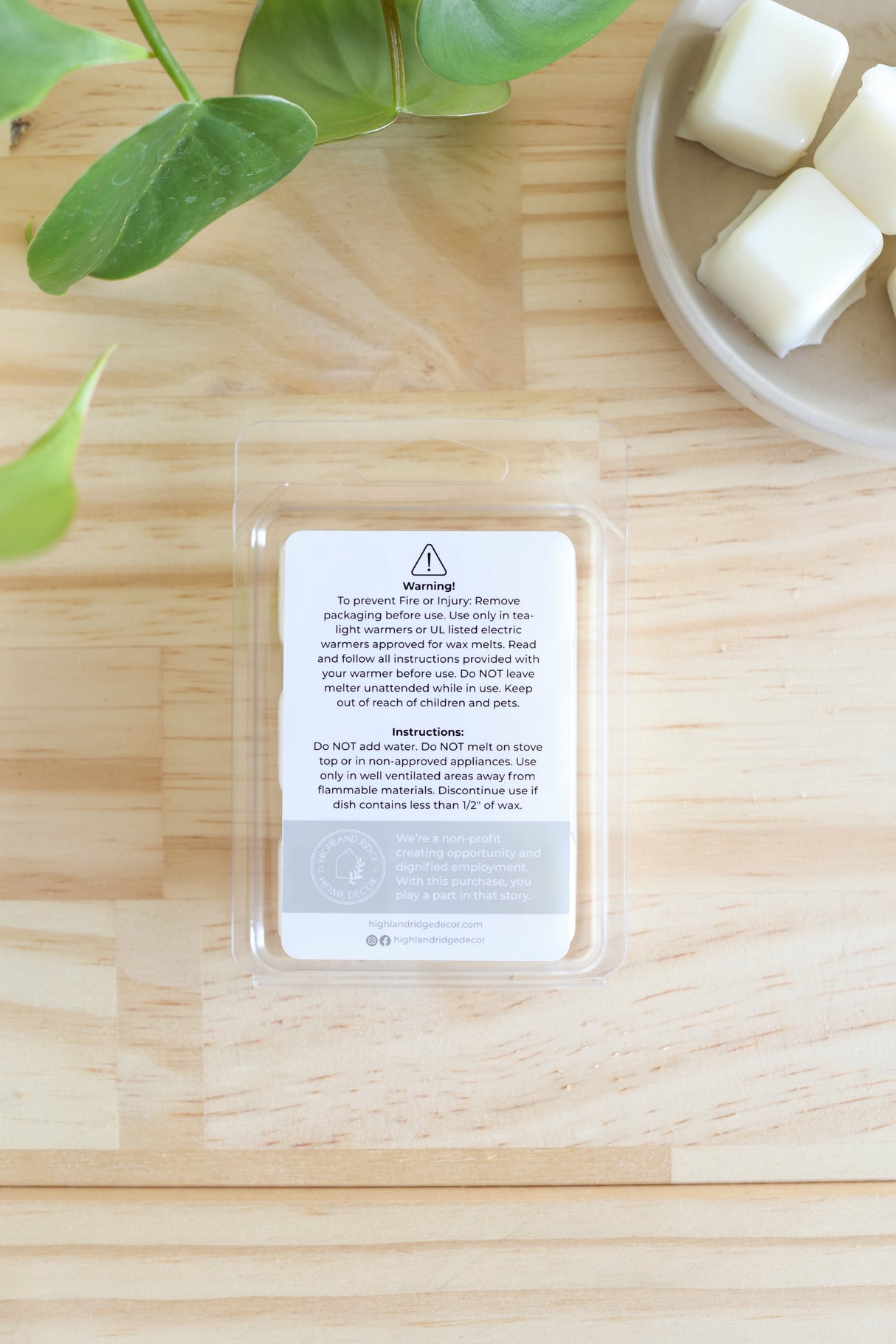 Coming Home to a Clean House Wax Melt from Jubilee Trading Company