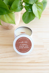 A Comfy Chair and Good Book Candle from Jubilee Trading Company