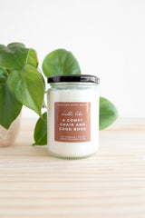 A Comfy Chair and Good Book Candle from Jubilee Trading Company