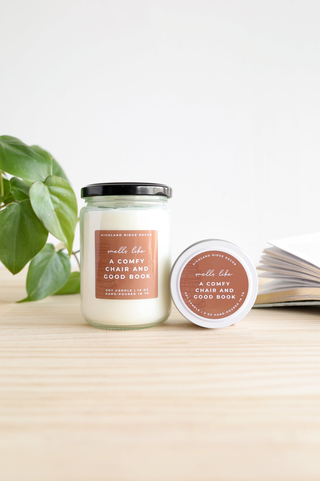 A Comfy Chair and Good Book Candle from Jubilee Trading Company