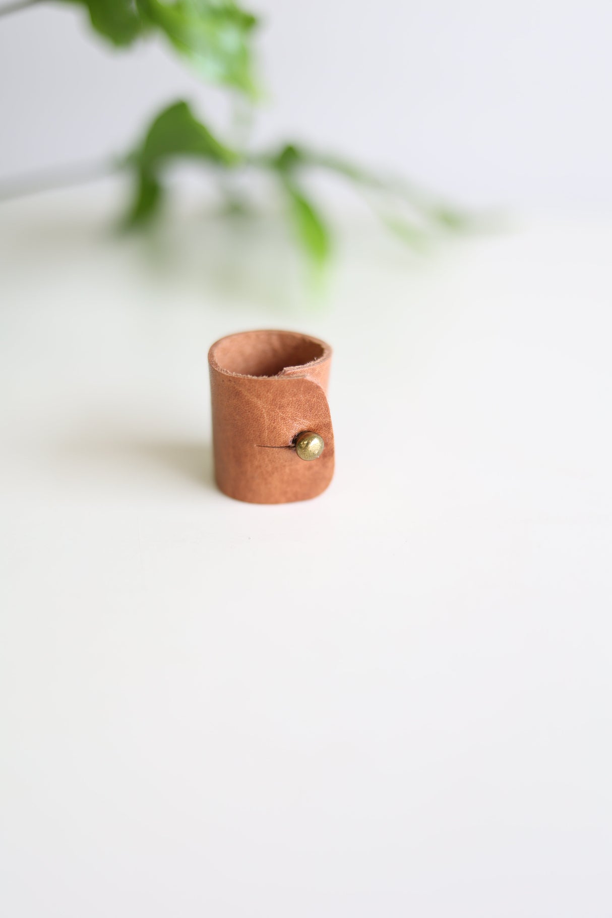 Leather Cord Keepers - set of 3 from Jubilee Trading Company