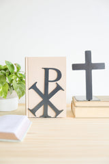 Chi Rho Bookend from Jubilee Trading Company