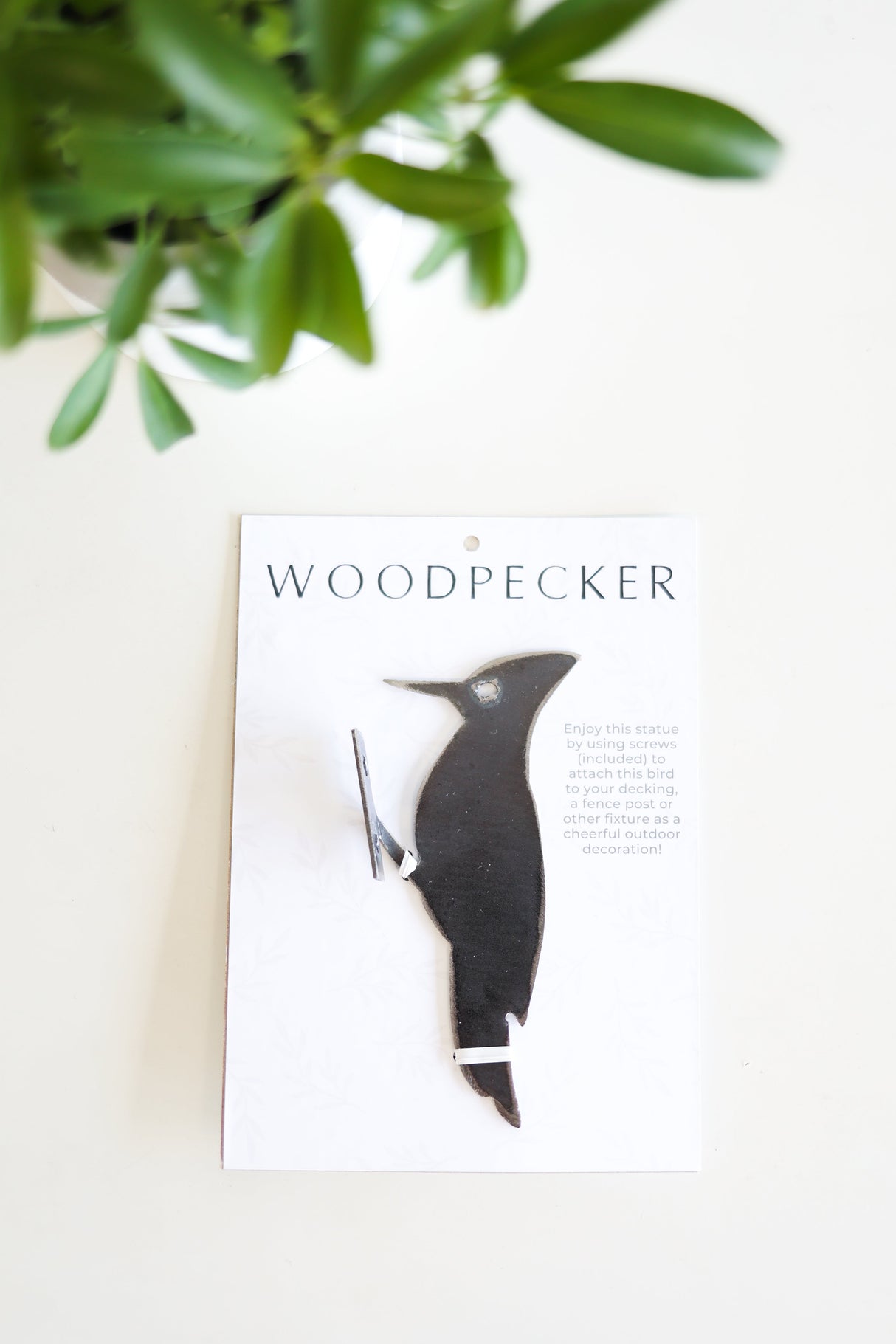 Metal Bird Statue - Woodpecker Bird Art From Jubilee Trading Company