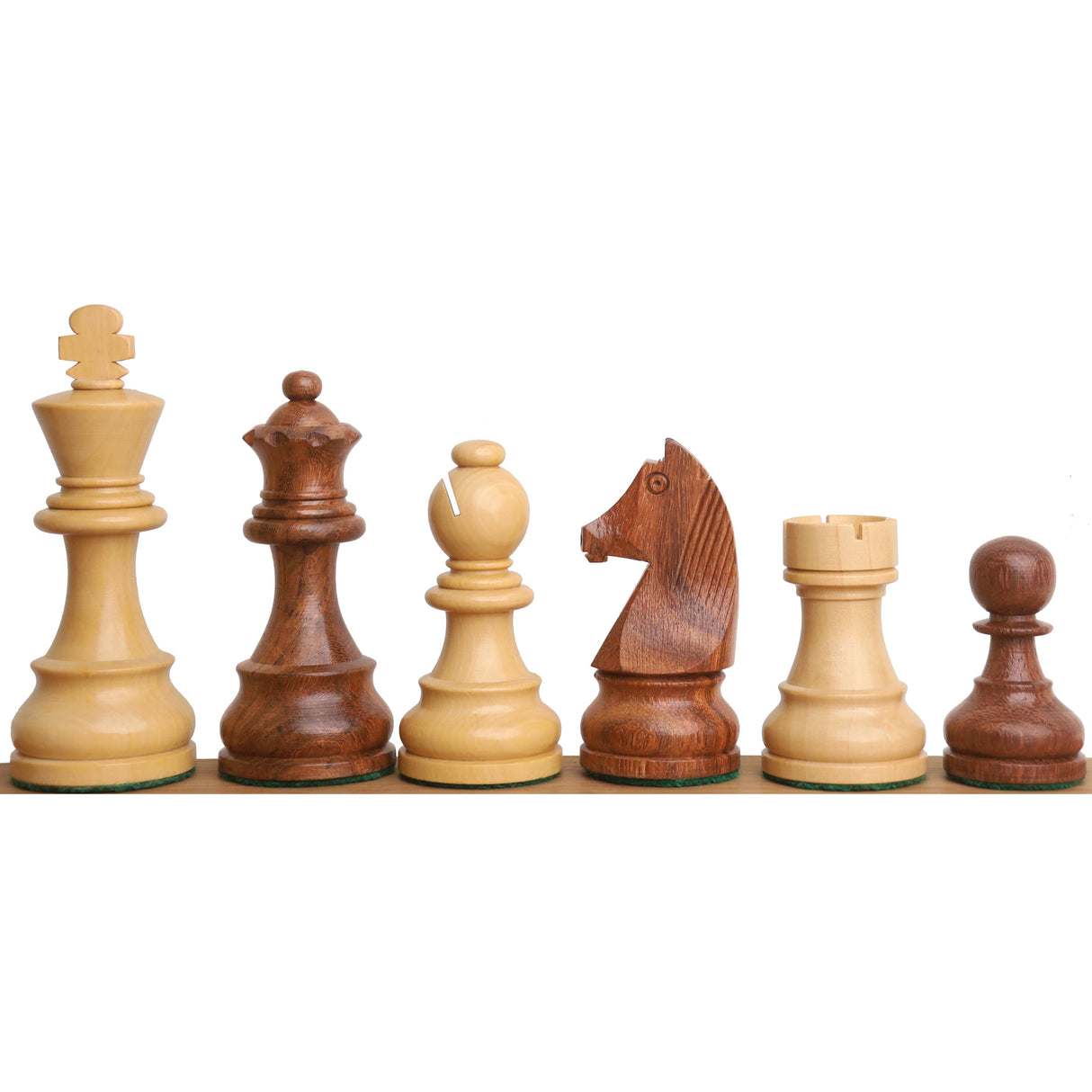 3.9" Tournament Chess Set Combo -Pieces in Golden Rosewood with Board and Box from Royal Chess Mall