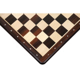 Flat 19" Chessboard in Rosewood & Maple Wood - 50 mm Square - Algebraic Notations From Royal Chess Mall
