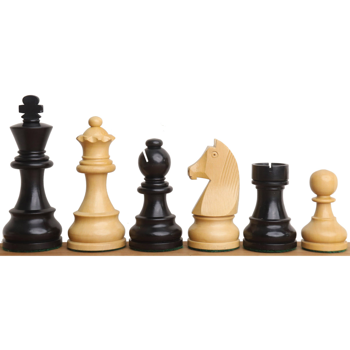 3.9" Tournament Chess Set Combo -Pieces in Ebonised boxwood with Board and Box from Royal Chess Mall